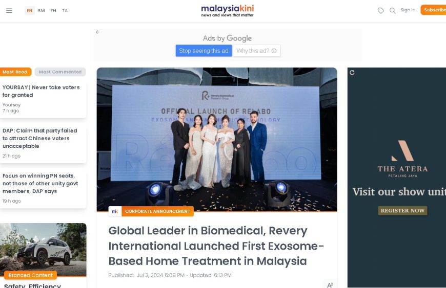 FireShot Capture 146 – Global Leader in Biomedical, Revery International Launched First Exos_ – www.malaysiakini.com